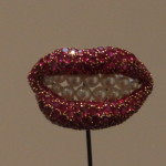 Ruby Lips with Teeth like Pearls (brooch)