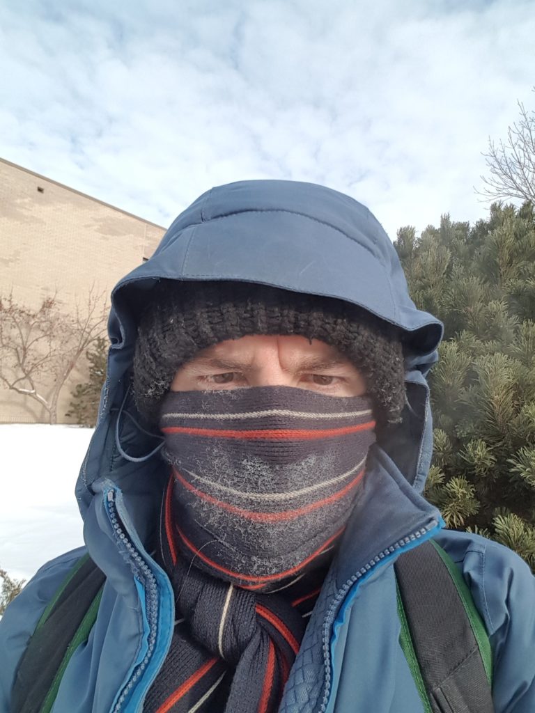 My cold-weather gear when it's -25 or -30 C