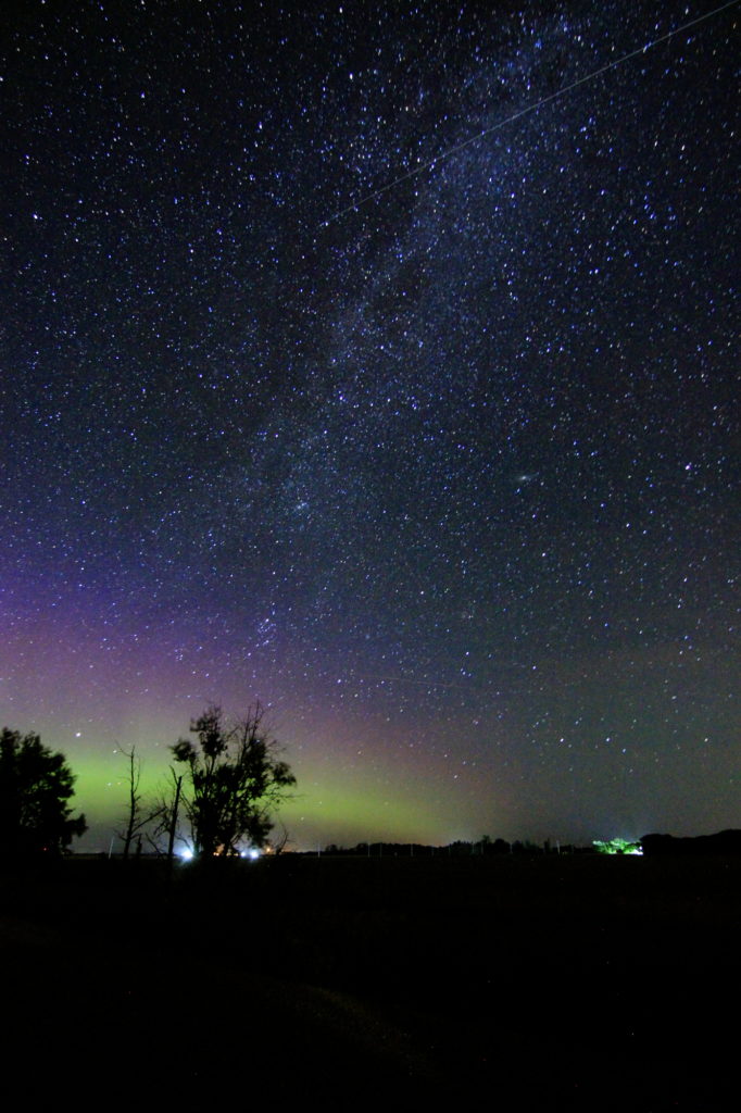 The Milky Way and the Aurora