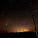 Comet NEOWISE and aurora