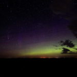 Comet NEOWISE and aurora
