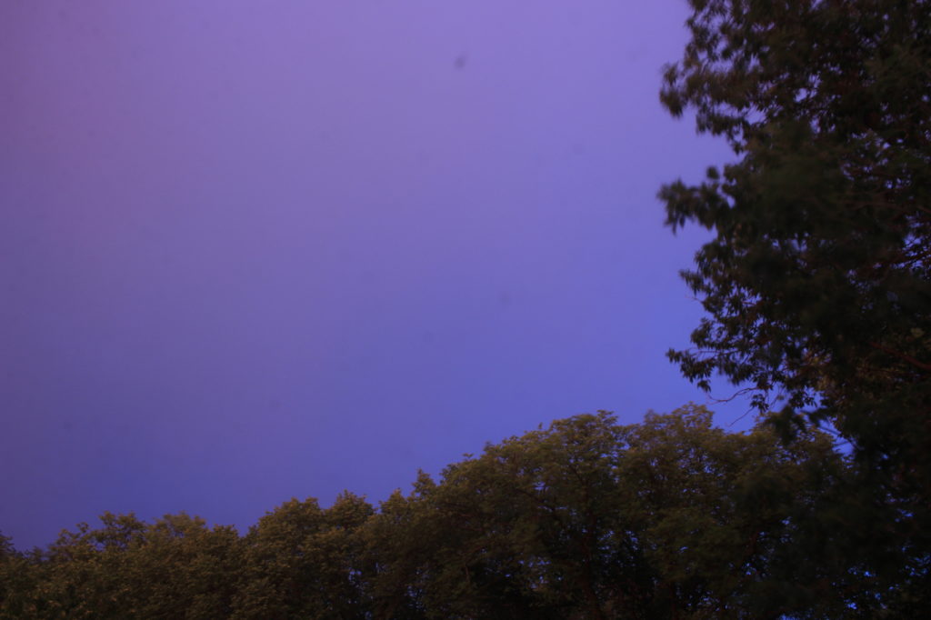 Purple-grey sky