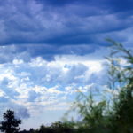 A cloudy sky