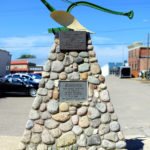 Minnedosa cairn with a plough on top