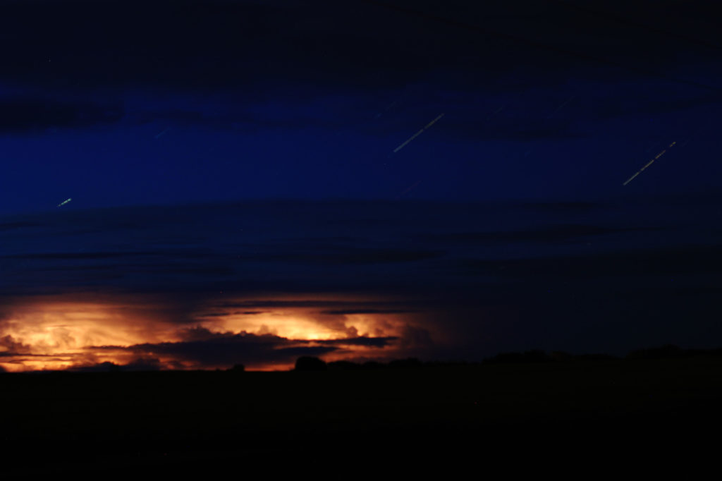 Startrails and Lightning