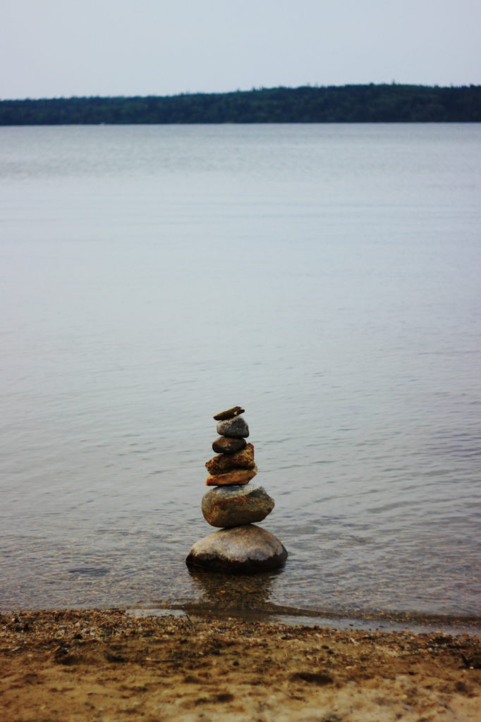 Stacked Stones at Clear Lake