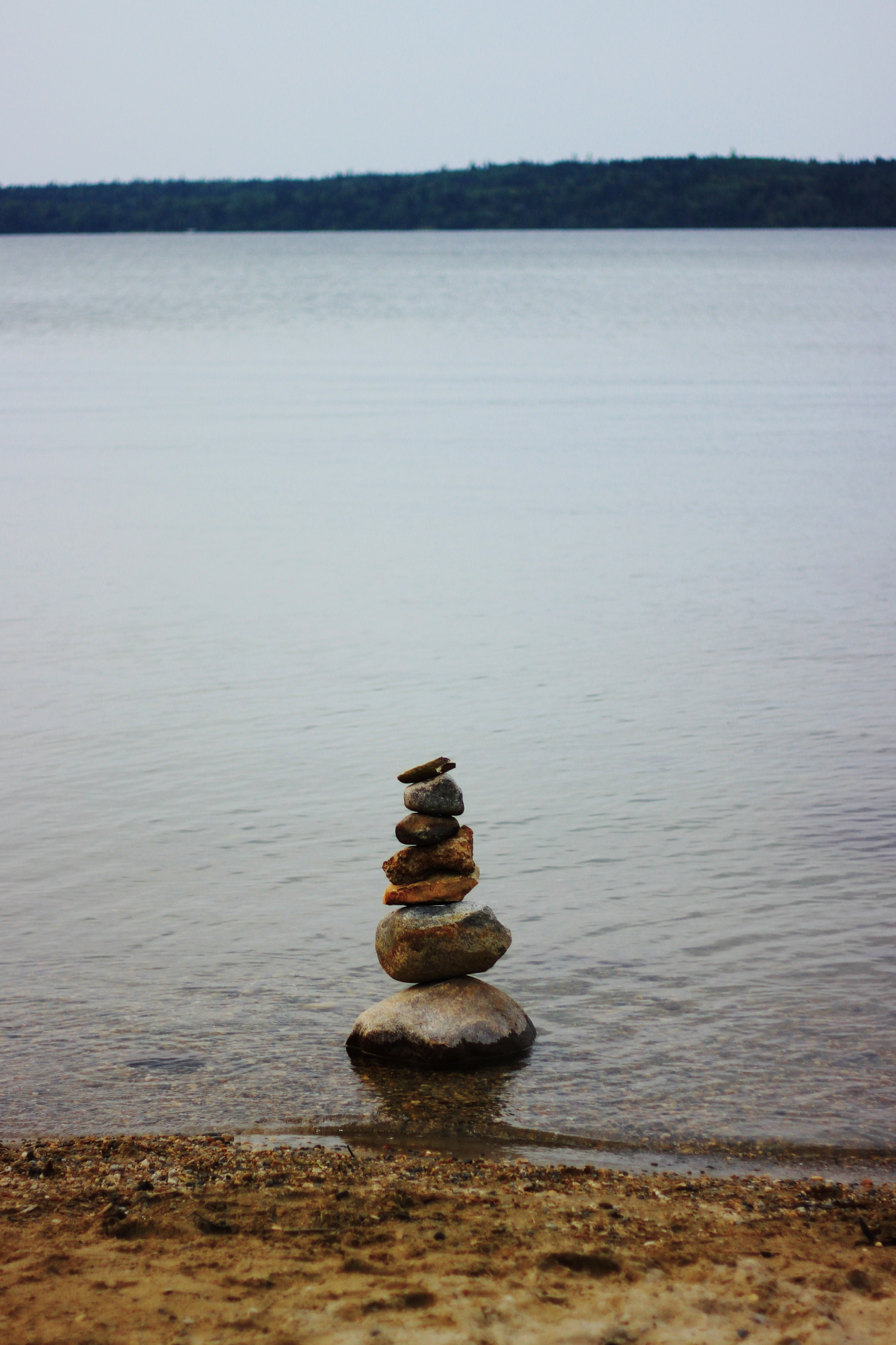 Stacked Stones at Clear Lake