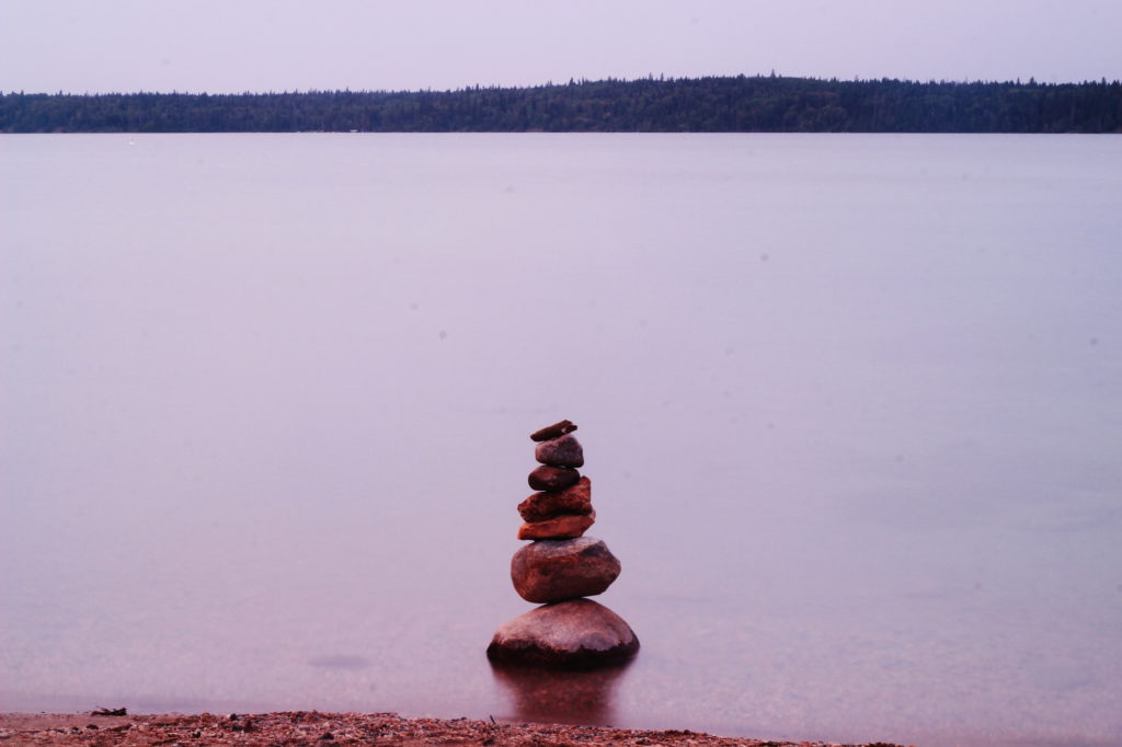 Stacked Stones at Clear Lake