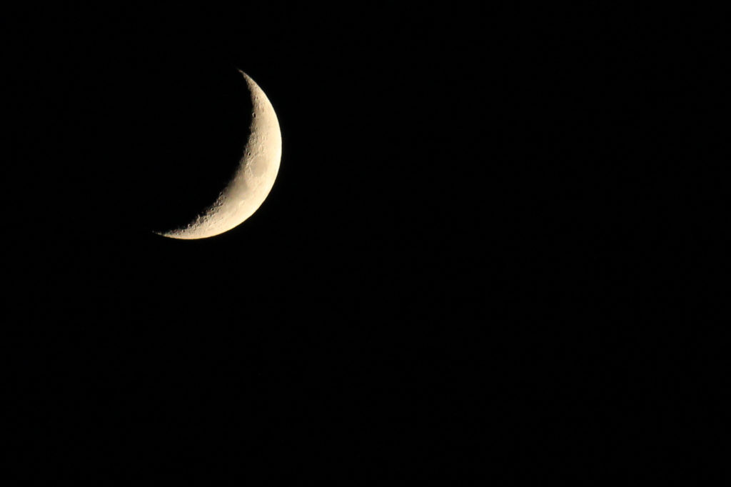 The crescent moon