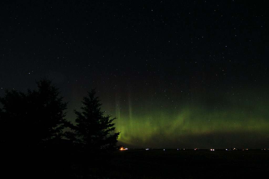 Aurora borealis, April 19th, 2021