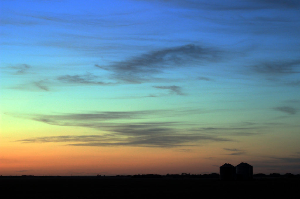 Sunset colours