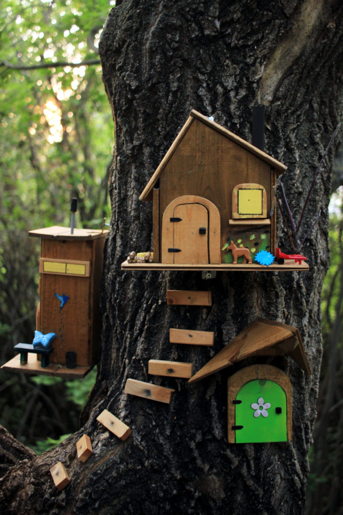Houses in the trees
