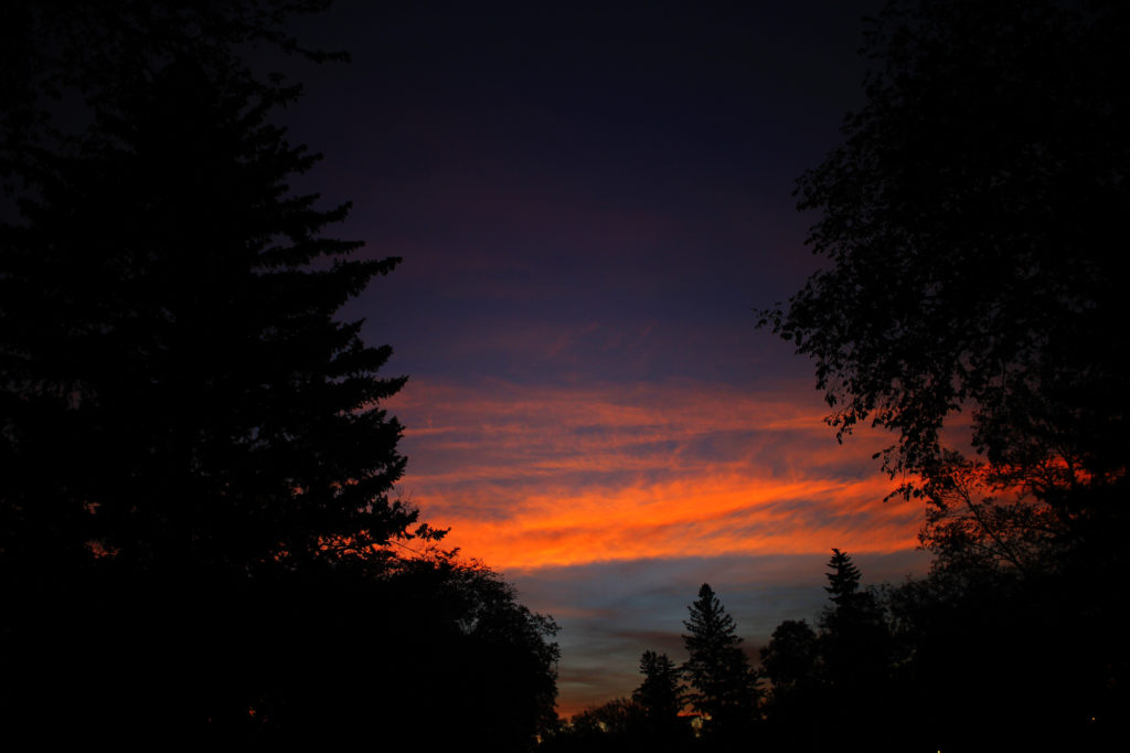 Clouds at sunset