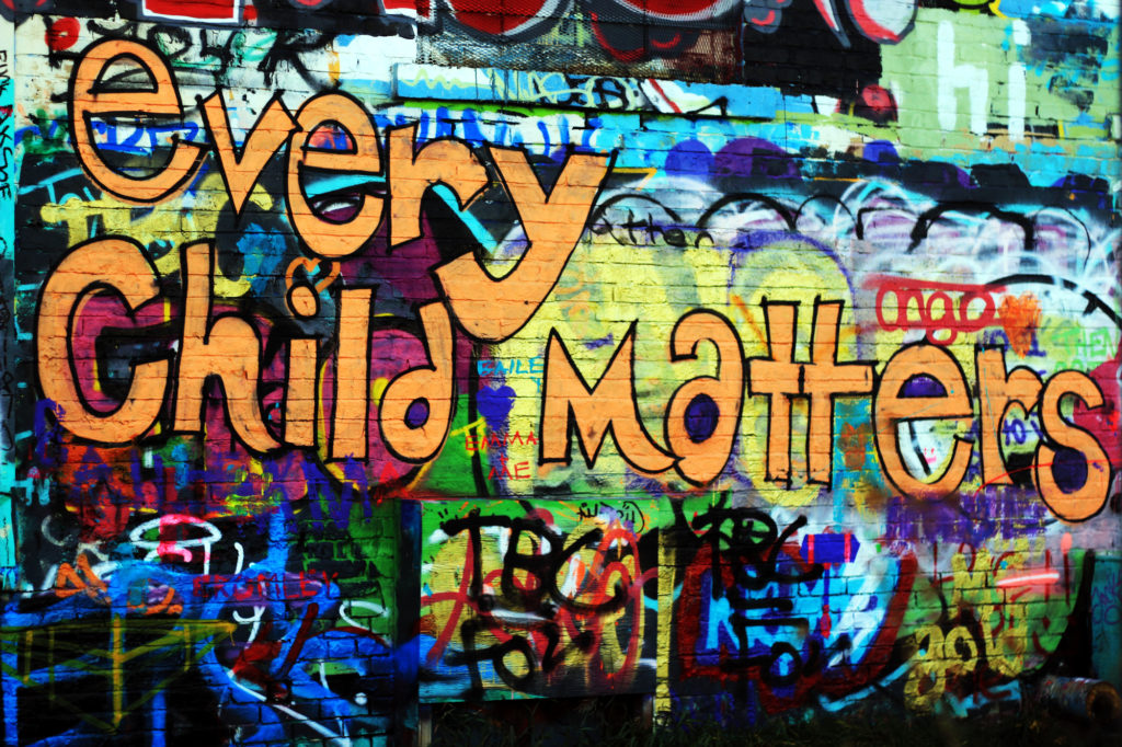 Graffiti: "Every Child Matters"