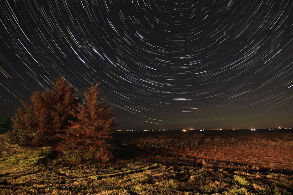 30 minutes of star trails, Sept. 26th.