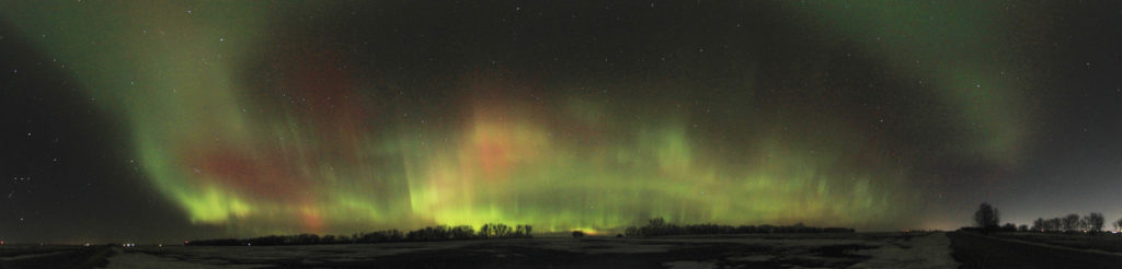 Panorama of aurora