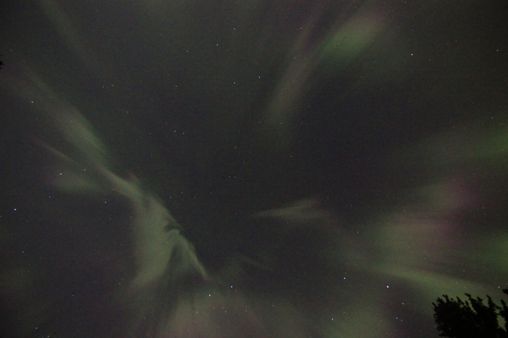 Aurora Borealis (straight overhead)