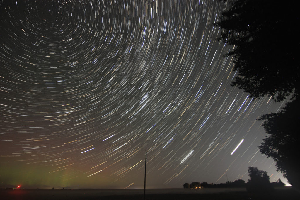 Star trails, almost circular