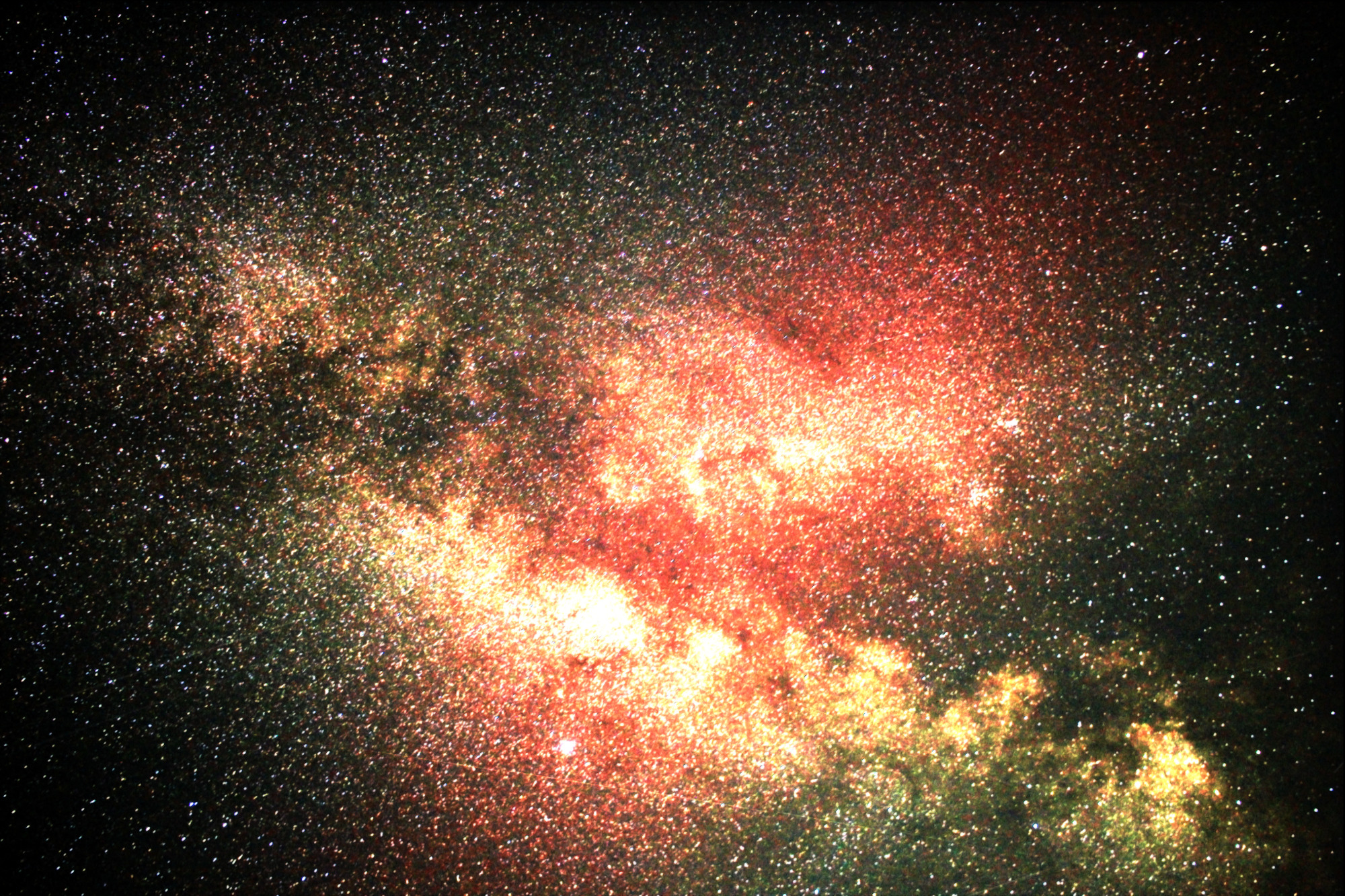 Milky Way image -- stacked from 23 images