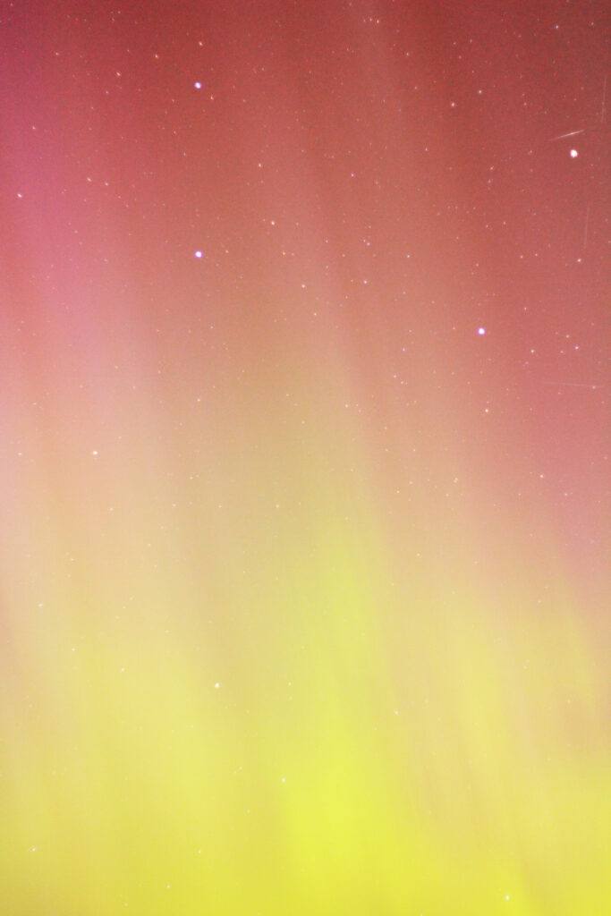 Aurora Borealis: soft purple shading into green