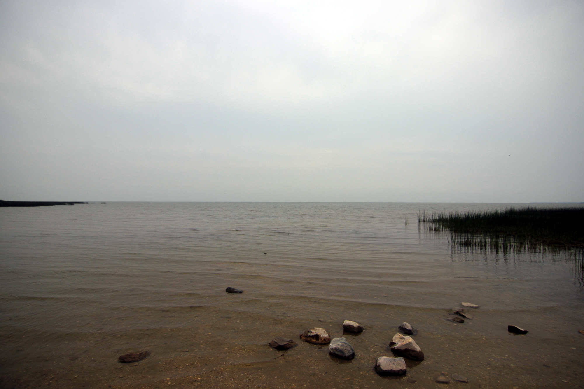 Stones in the shallows of Lake Winnipegosis