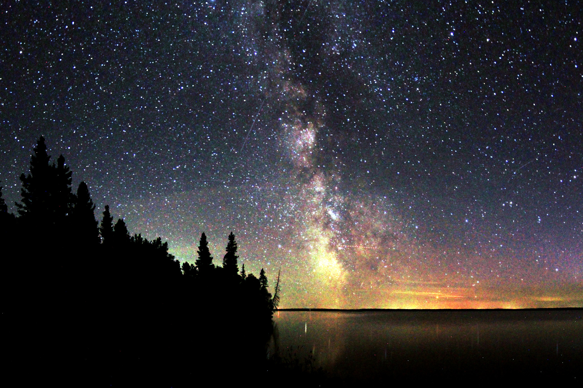 Panoramic view of the Milky Way at Spruces