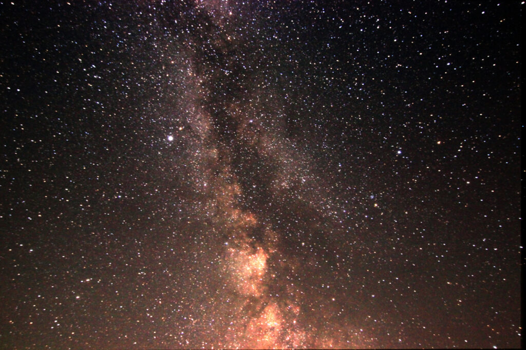 5-image stack of the Milky Way