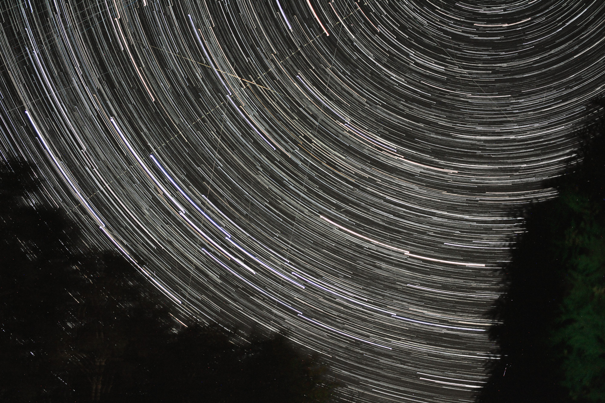 Concentric star trails